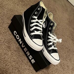 Converse Black and White High-Tops